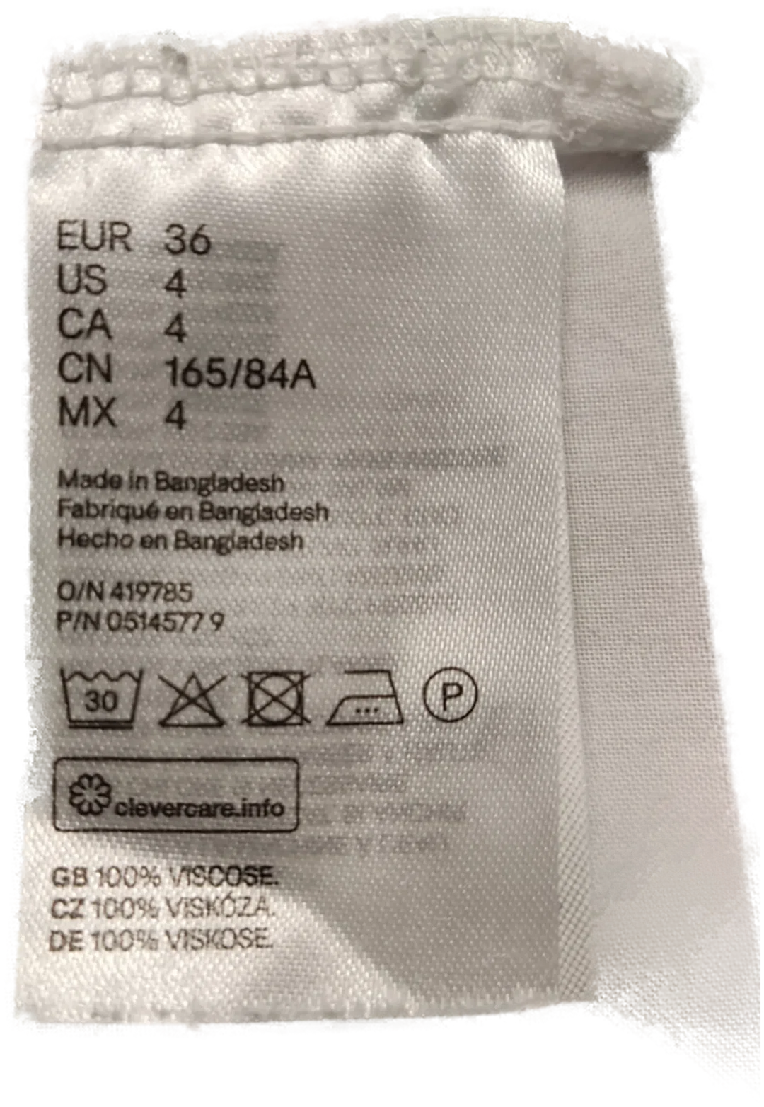 H&M Damen-Shirt aus Viskose, Grün-Weiß Gestreift | Sommerlook – Bild 4