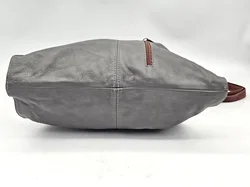 Damen Ledertasche - grau  - Bild 6