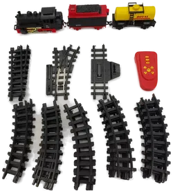 Modelleisenbahn mit 2 Wagons und Gleisen - Bild 2