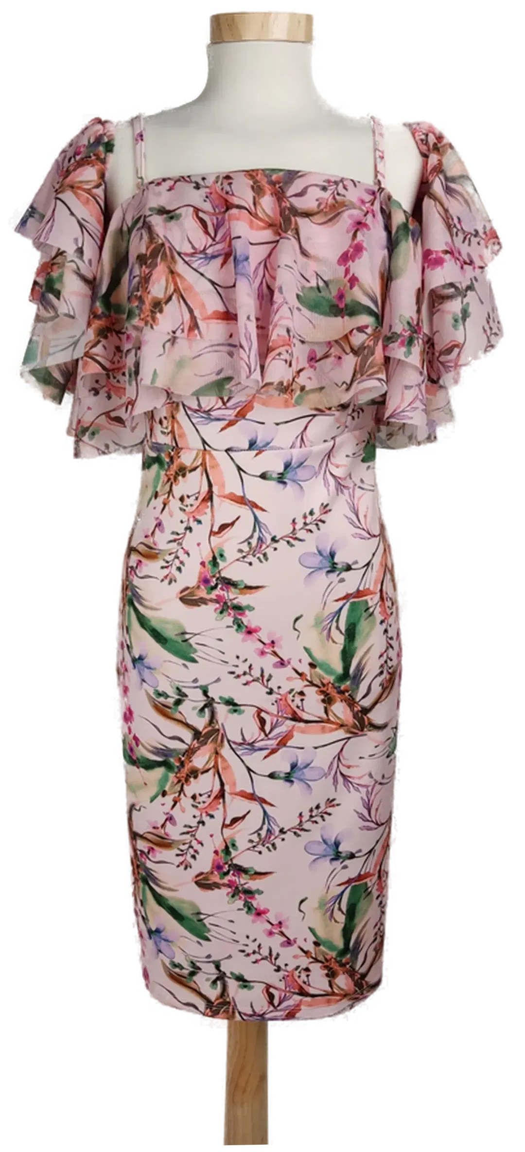Bodyflirt Damen Kleid rosa geblümt - L/40/42 - Bild 1