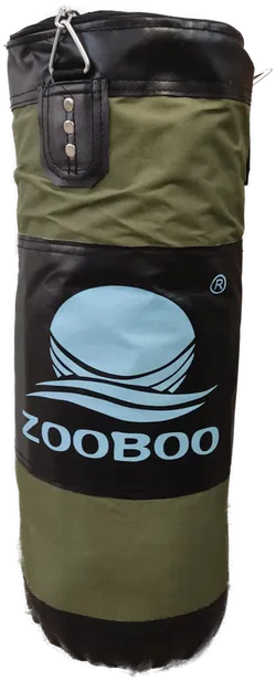ZOOBOO Leerer Boxsack zum Selbstbefüllen in olivgrün-schwarz - Bild 3