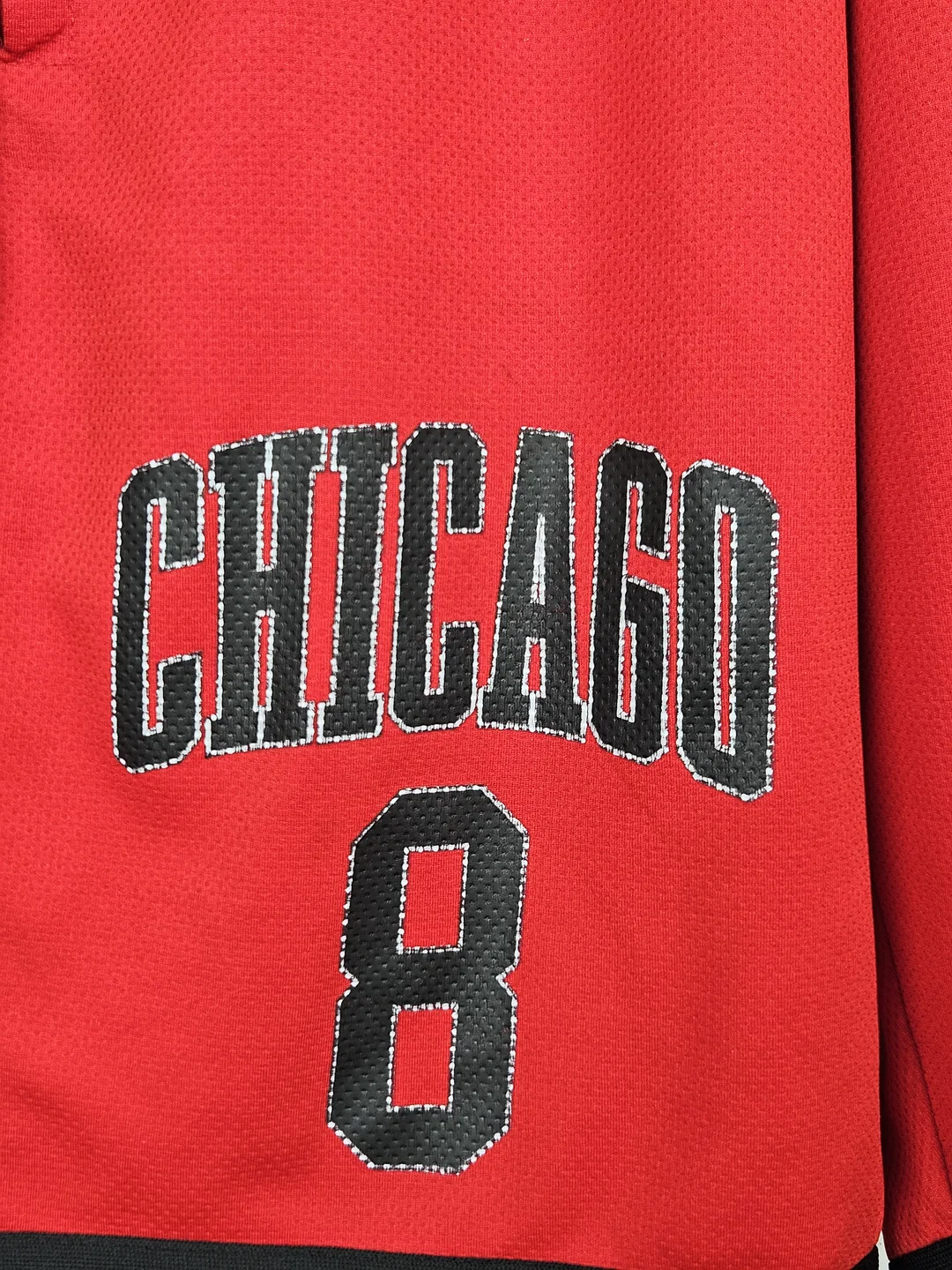 FSBN Herren Basketball Shorts "Chicago", rot - Gr. L – Bild 3
