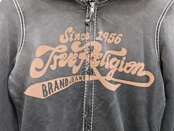 TRUE RELIGION APPAREL Y2K Damen Pullover, schwarz mit Aufdruck - Gr. S – Vorschau 3