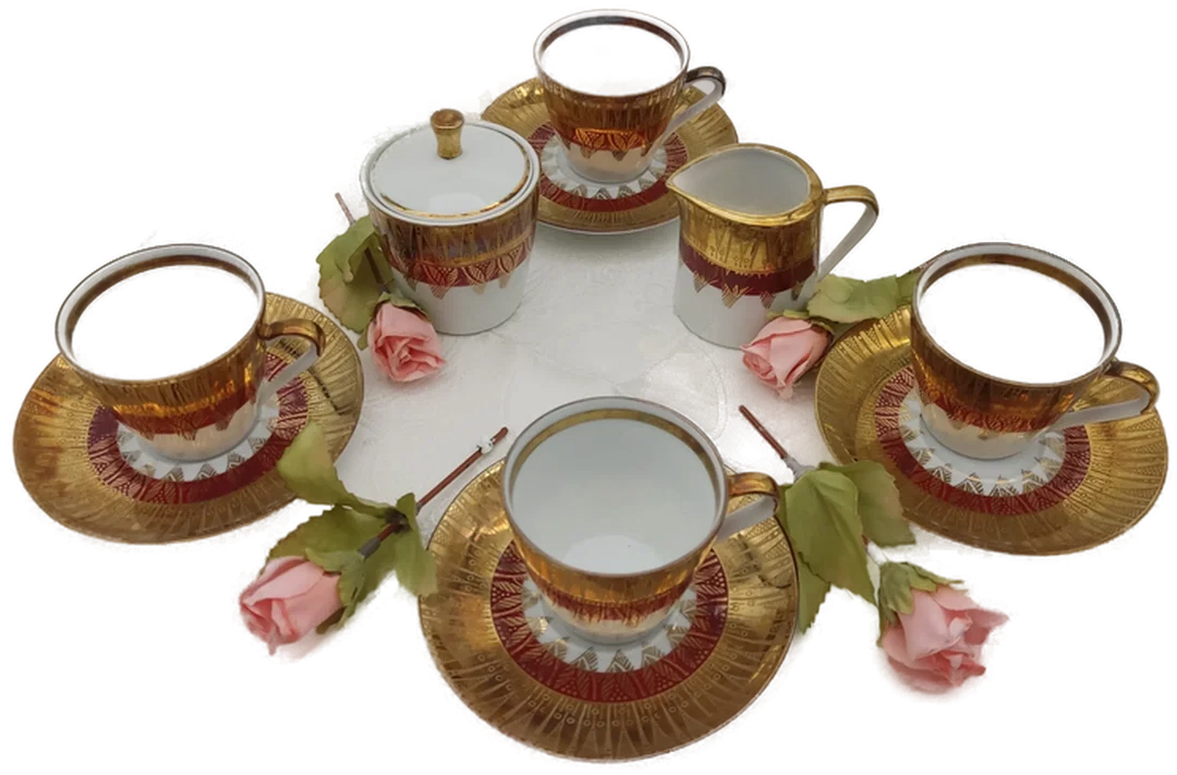 Bavaria Porzellan Kaffeeservice mit Schönheitsfehler | Vintage-Schatz - Bild 4