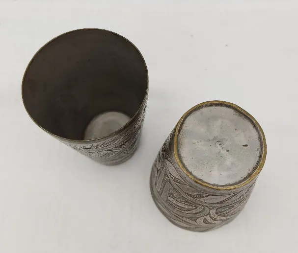 2er Set Metallbecher Indien – Bild 2
