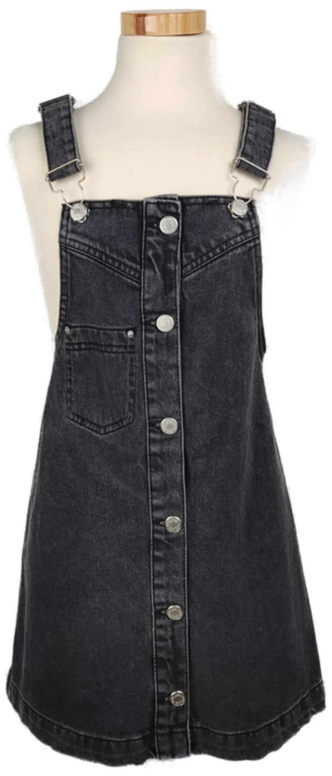 Zara Kids Mädchen Jeanskleid dunkelgrau - 140 - Bild 1