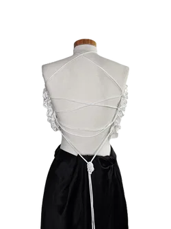 ZARA Damen Bustier Satin, cremeweiß - Gr. L / 40 – Vorschau 2