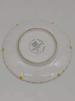 Gmundner Keramik Unterteller gelb geflammt - Bild 2