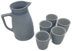 Lilienporzellan Most Krug und 5 Becher - Bild 4