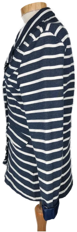 blue motion Damen Jerseyblazer blau/weiß gestreift - S 36/38 - Bild 3