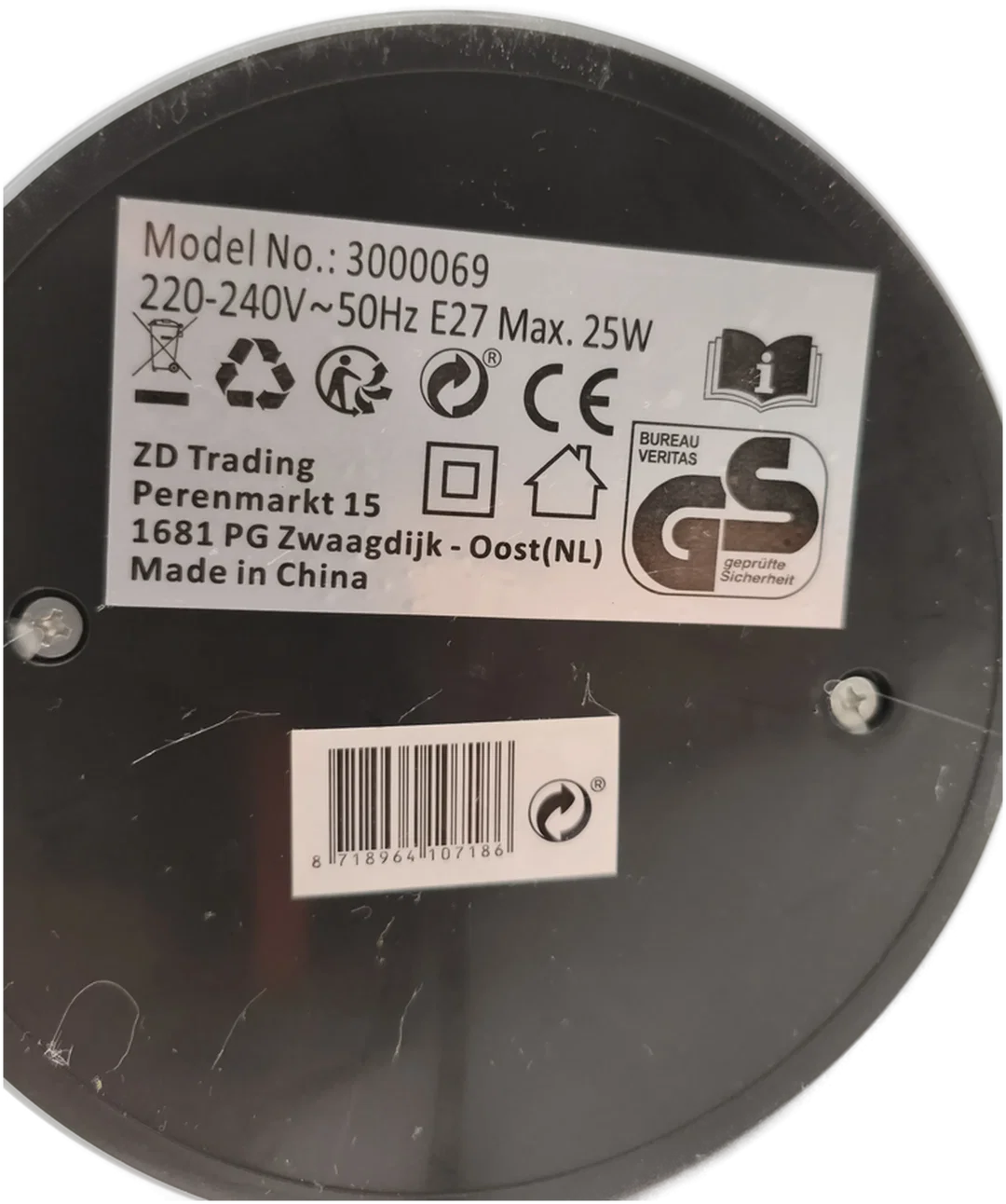 flexible Tischlampe, Metall grau – Bild 3