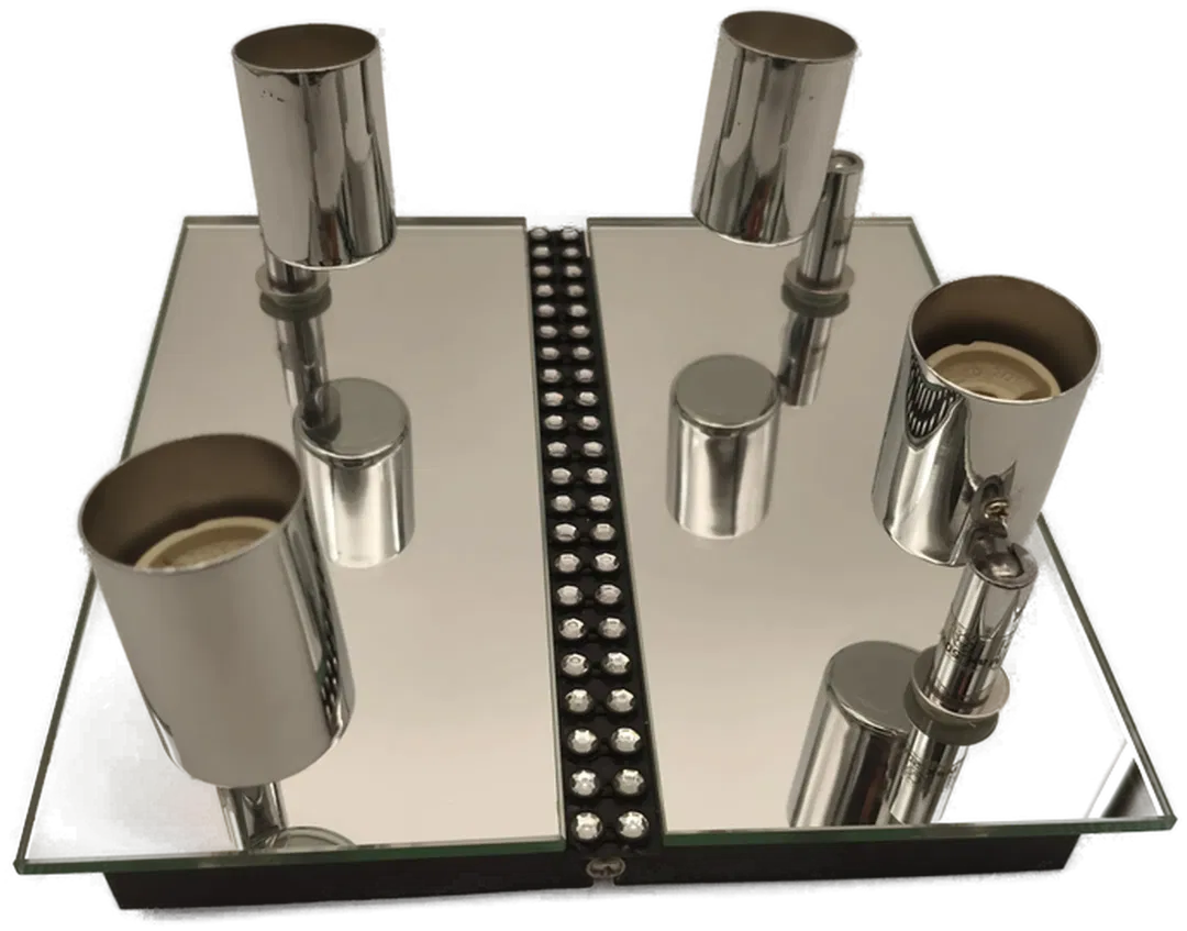 Deckenlampe, Badlampe Spiegel/Chrom - Bild 1