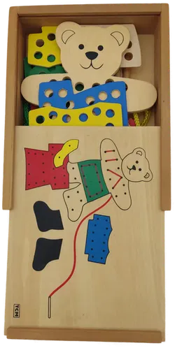 TCM Fädelspiel -Lernspiel Holz - Bild 2