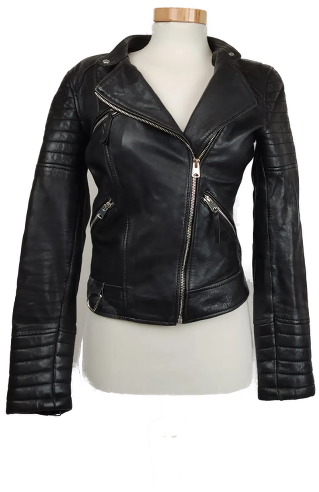 Zara Damen Biker Jacke schwarz Gr. XS - Bild 4