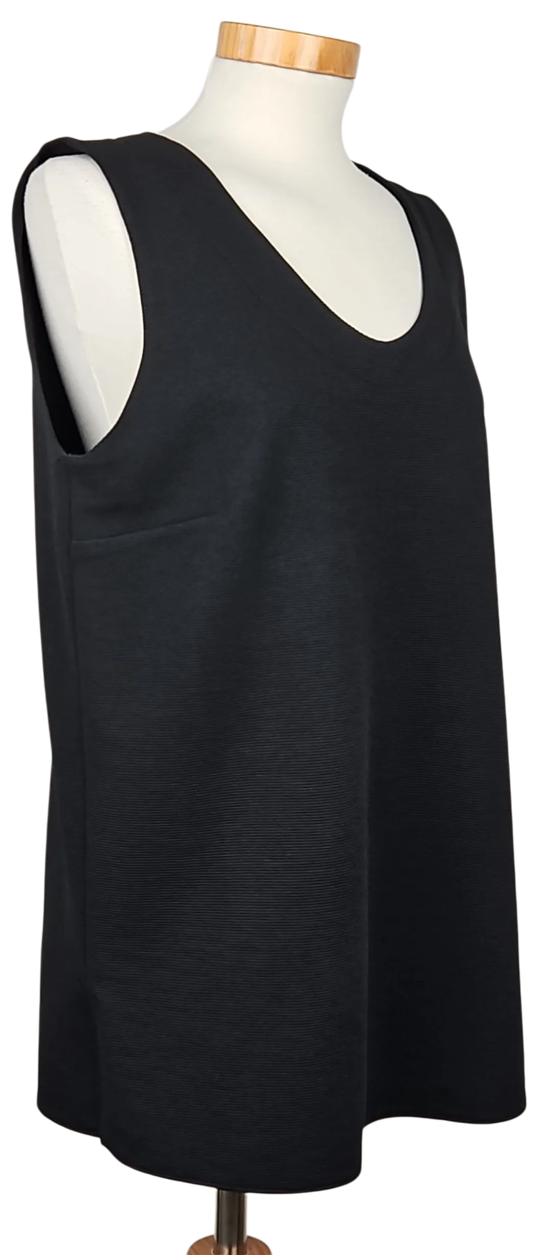 Rena Moden Damen Vintage Top, schwarz - Gr. L  – Bild 3