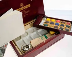 Daler-Rowney Artists’ Water Colour Set im Holz-Kasten – ungebraucht - Bild 3