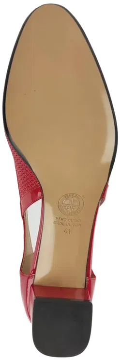 Donna Laura Venezia Vero Cuoio Damen Pumps, rot - Gr. 41 - Bild 6
