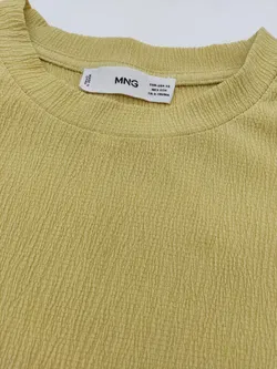 Mango Damen Shirt, gelb - Gr. XS - Bild 4