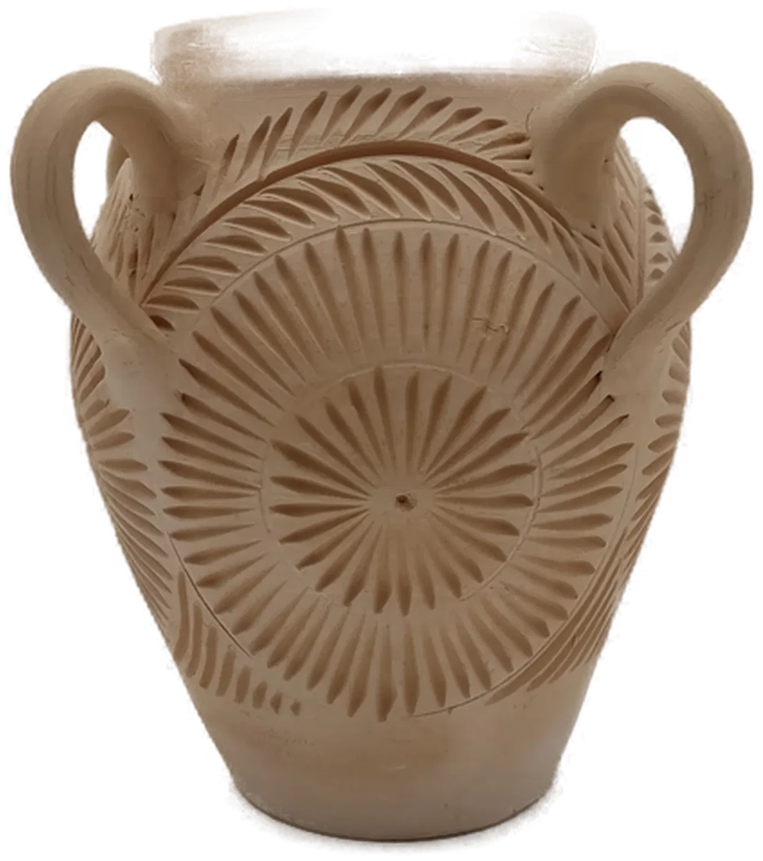 Terrakotta Vase unlasiert Creme | Wie Neu – Bild 5