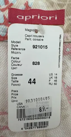 Apriori - Damen 3/4 Hose - Gr. 44 - Bild 3