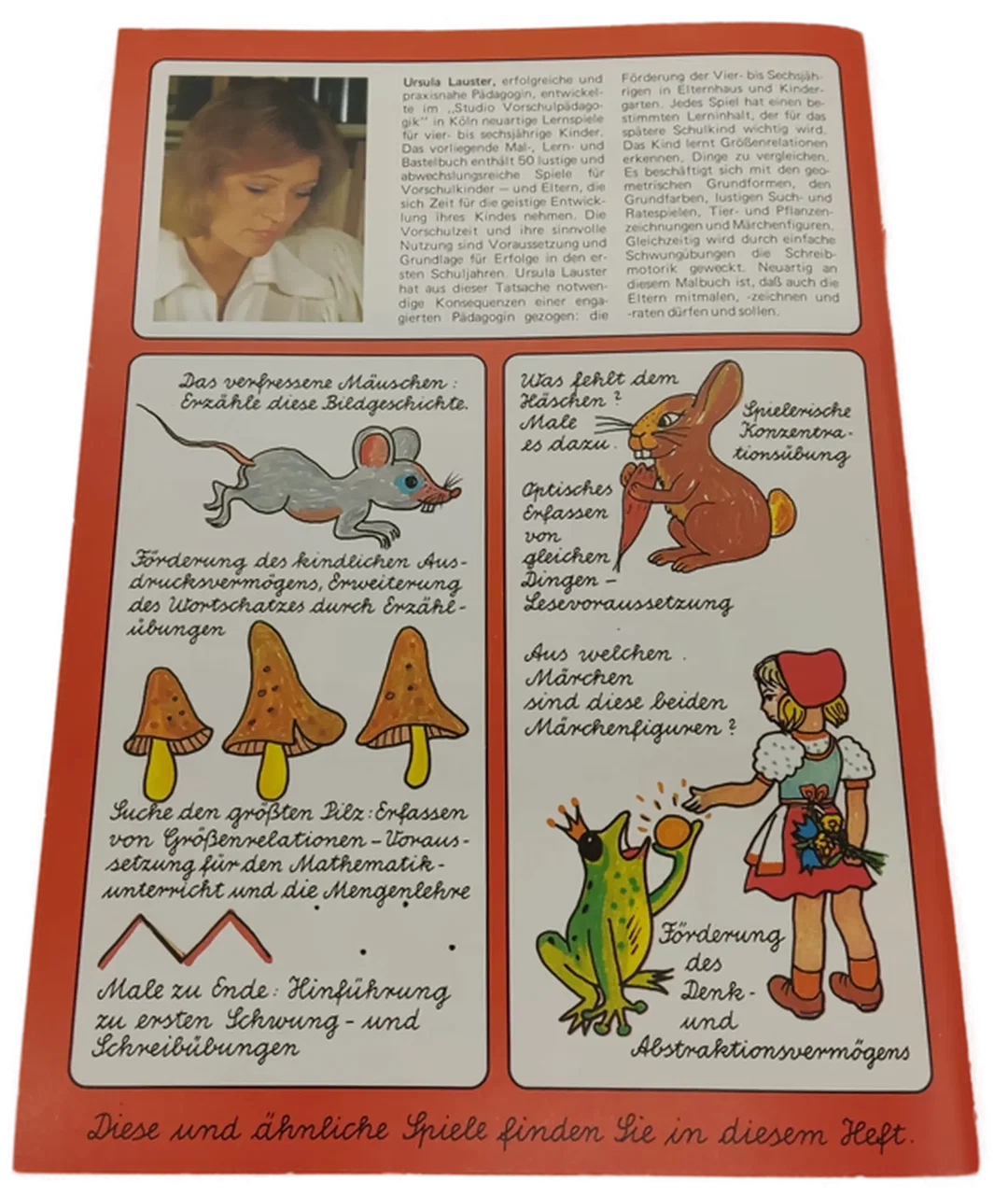 Altes Spiele Buch Ursula Lauster " Mutti, Vati - spielt mit mir" Band 1 – Bild 4