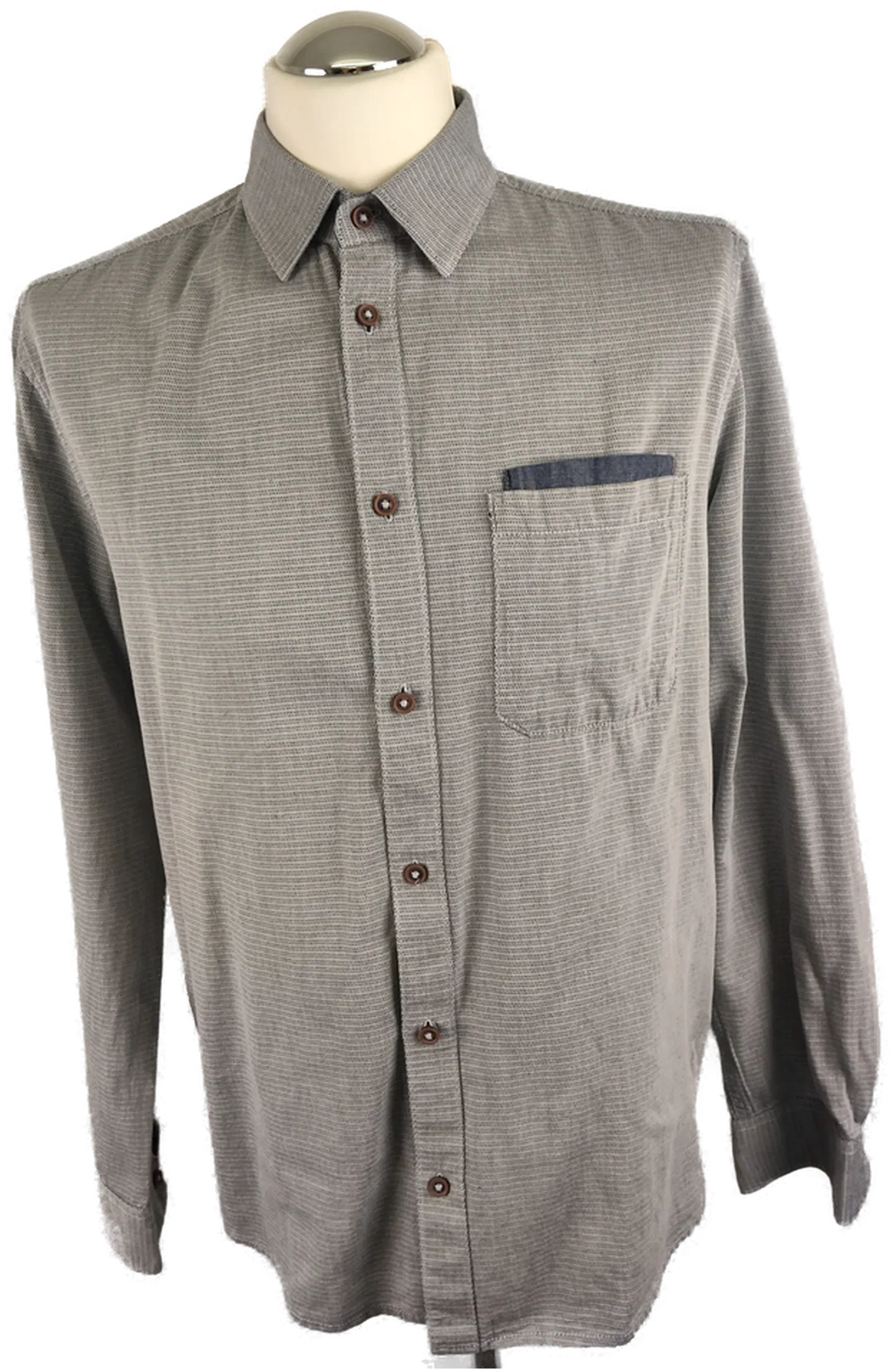Herrenhemd Tom Tailor Baumwolle Unifarben | Casual-Essenz - Bild 1