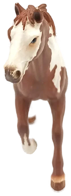 Schleich Pferd weiß und braun gefleckt - Bild 2