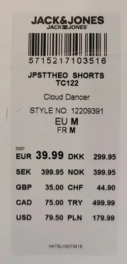 Jack & Jones Herrenshorts weiß Gr. M – Vorschau 4