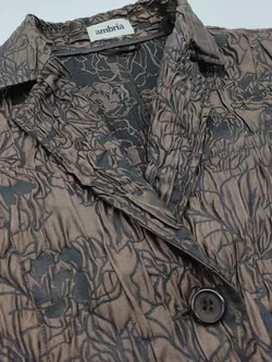 Vintage Ambria Damen Blazer, braun/schwarz - Gr. L  - Bild 4