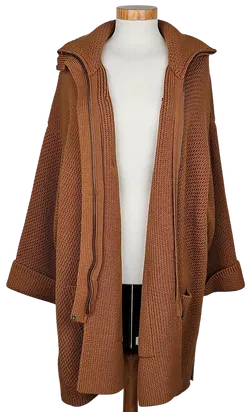 STEFANEL Damen Strickmantel, braun - Gr. S  - Bild 2