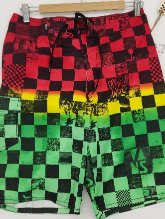 Vans Herren-Badeshorts Gr. 29 im Checkerboard-Look – Bild 2