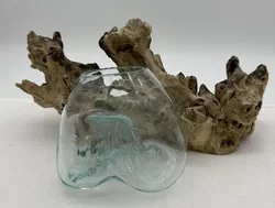 Wurzelholz mit Glas - Deko - Bild 2