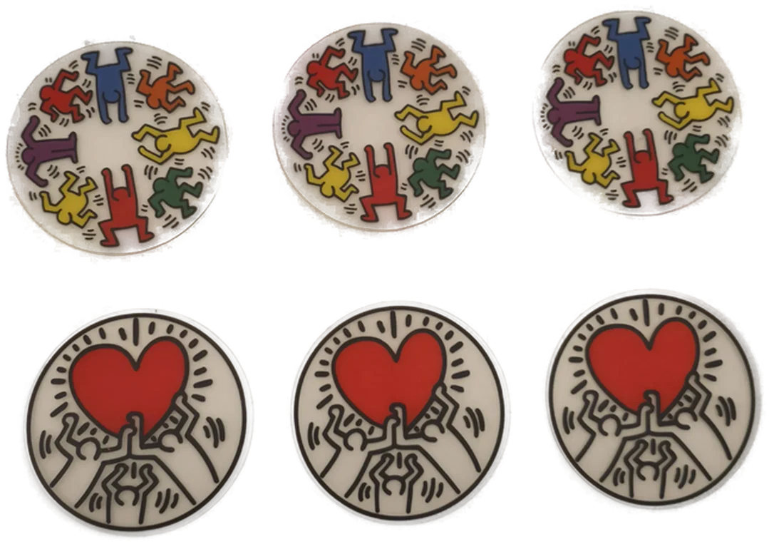 Untersetzer Keith Haring, Transparent, Pop‑Art‑Schatz, Kunststoff - Bild 4