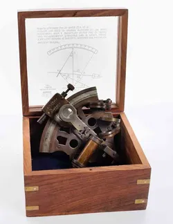 Vintage Wunder der Technik Sextant von Kelvin & Hughes v. 1917 - Bild 4