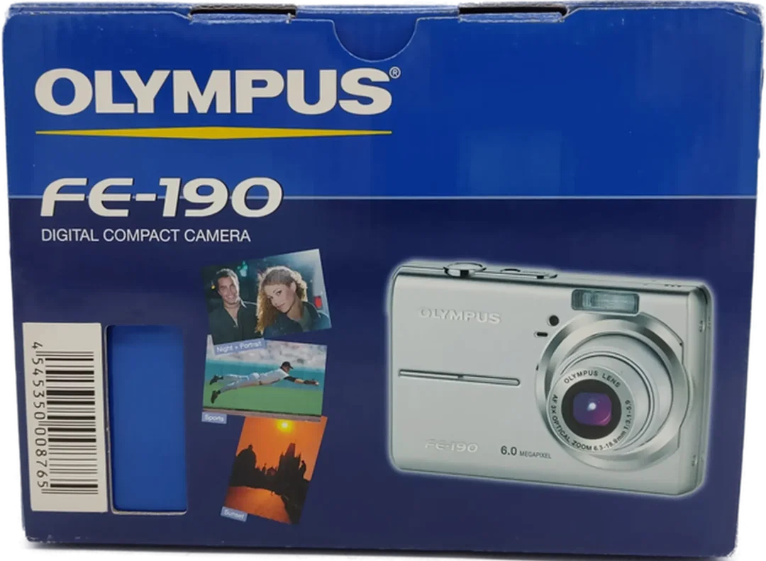 Olympus FE-190 Digital Compact Camera/Kamera 6.0 Megapixel schwarz – Bild 2