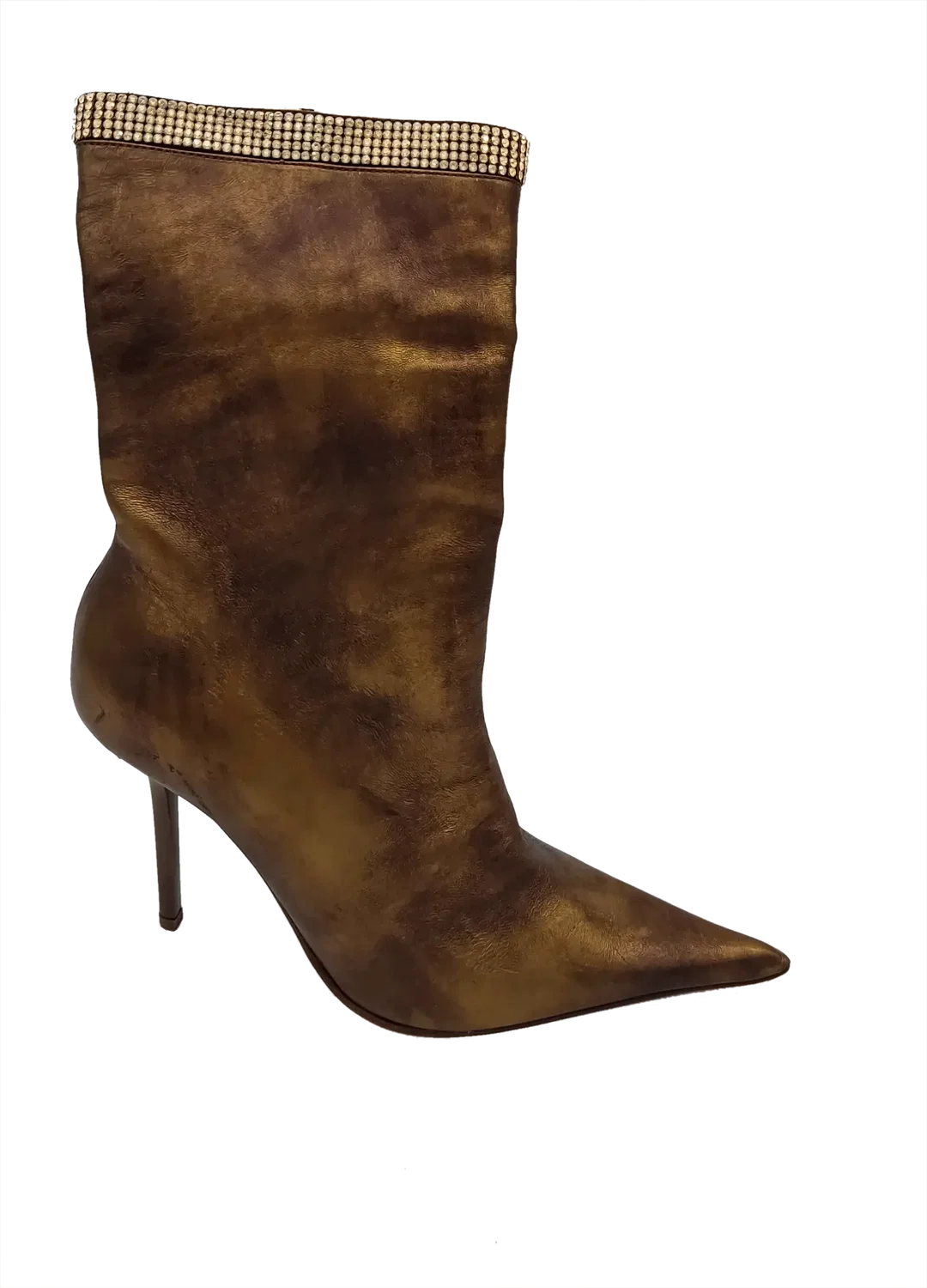 Claudio Astolfi Damen High Heels Stiefeletten, gold/bronze - Gr. 37 – Bild 2