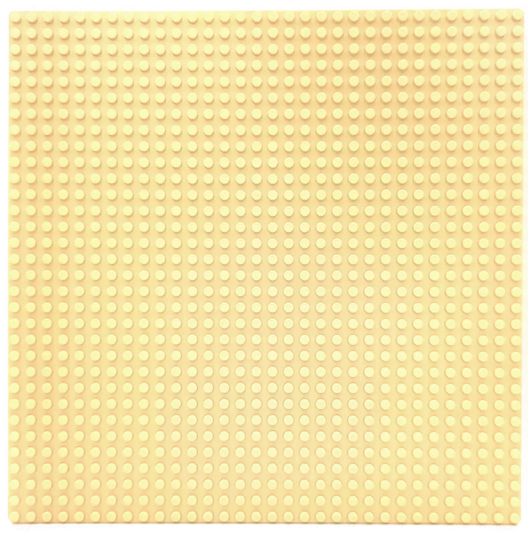 LEGO Grundplatte 25,5 x 25,5 cm beige - Bild 1