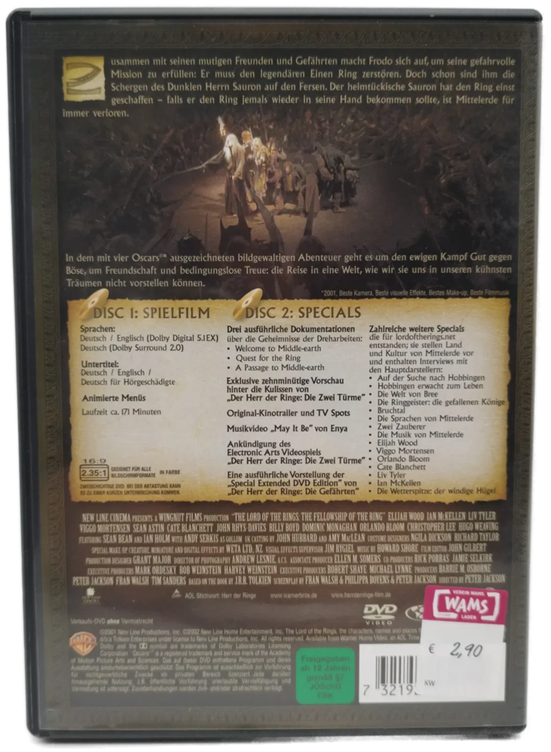 Der Herr der Ringe, Die Gefährten - Doppel DVD / FSK12 – Bild 2