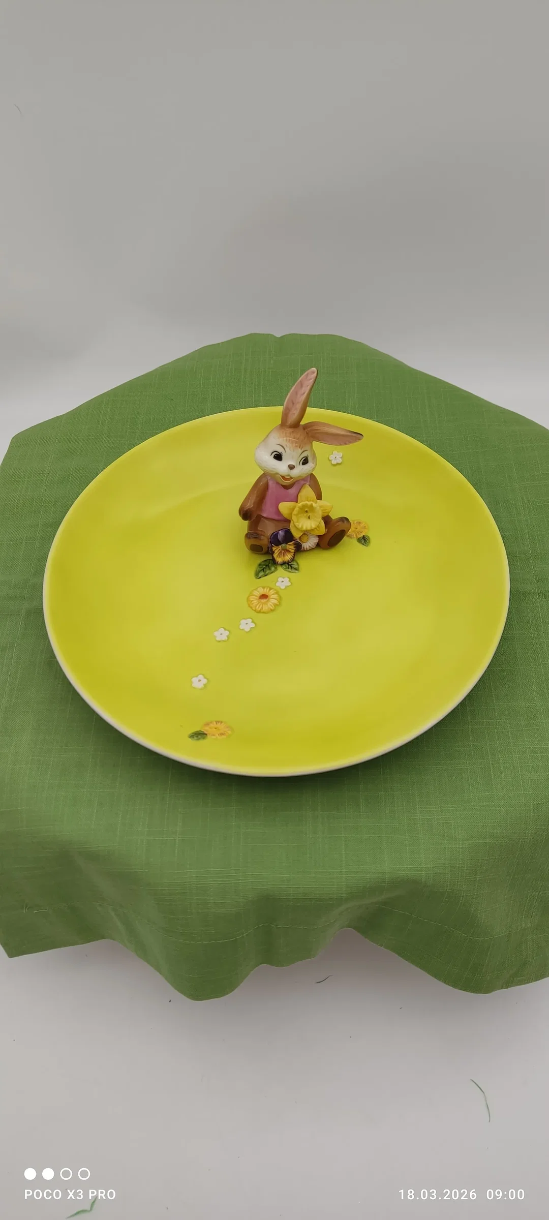 Goebel Porzellan-Osterschale Mit Hase Und Blüten | Frühlingsgrüße - Bild 1