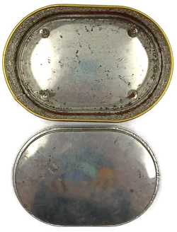 Vintage Hubertus Klieber Dose (Modell 290/2) – Oval mit romantischem Liebespaar – Vorschau 8