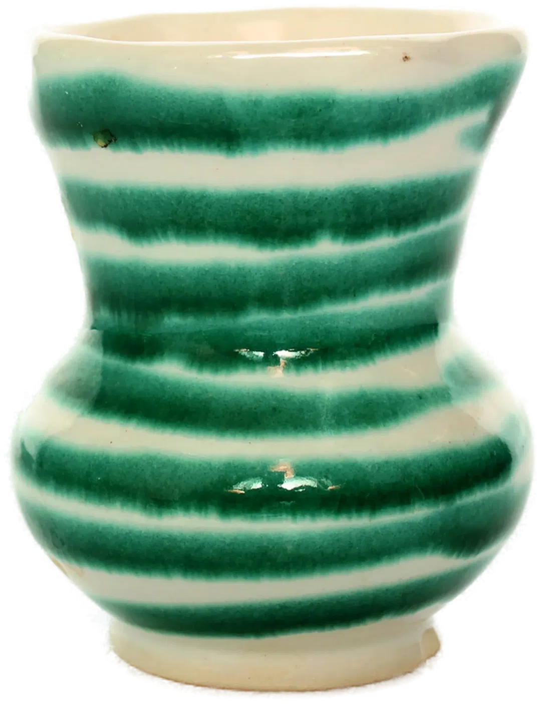 Gmundner Keramik Mini-Vase | Grün geflammt | Handgefertigt  - Bild 1
