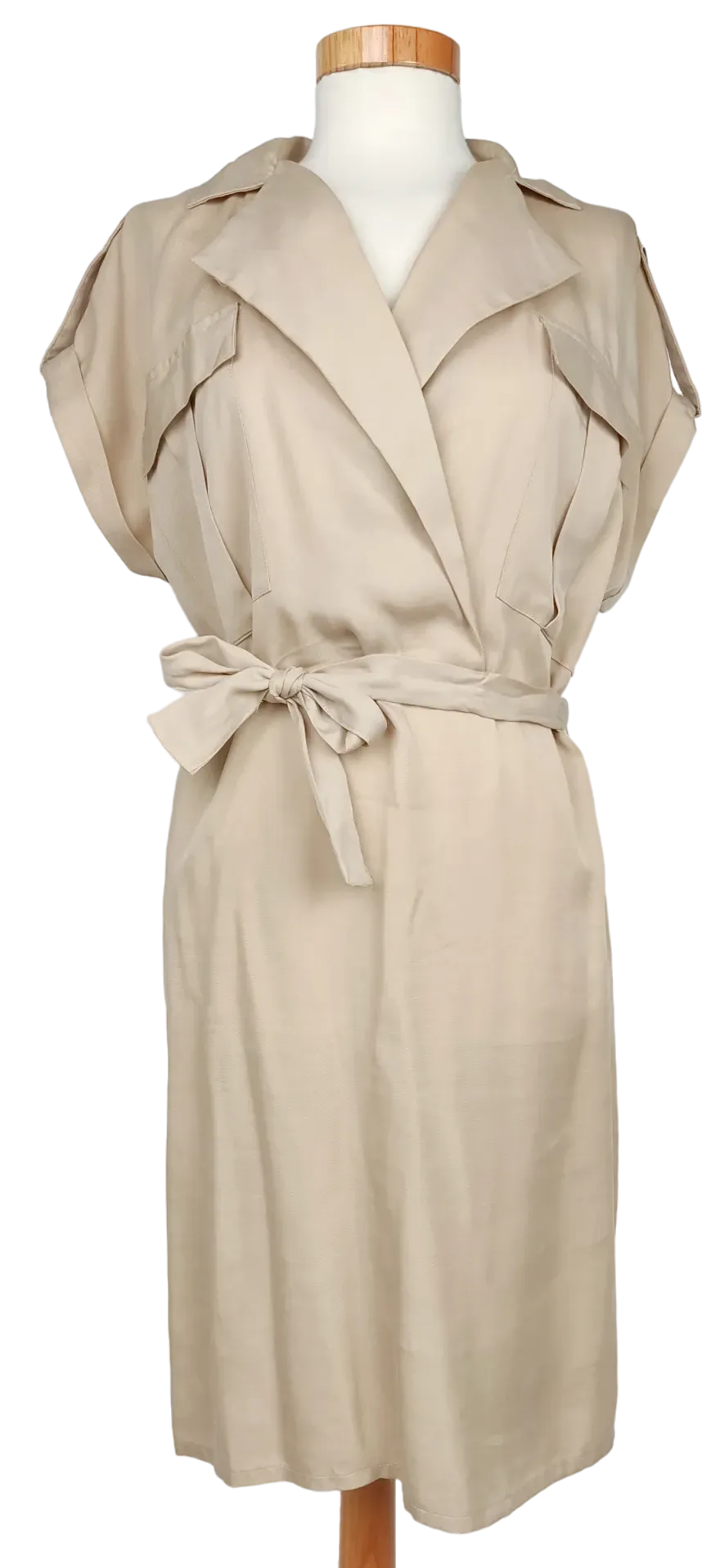 Only Studio Damen Midikleid, beige - Gr. S  - Bild 1