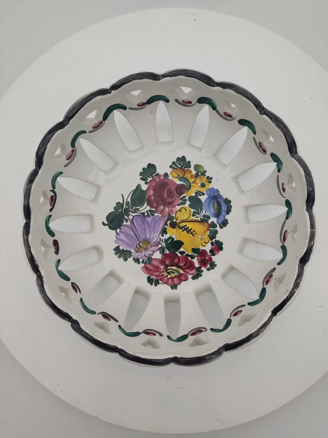 Gmundner Keramik Schale, Serie Bauernblume, Durchmesser 21 cm – Bild 3