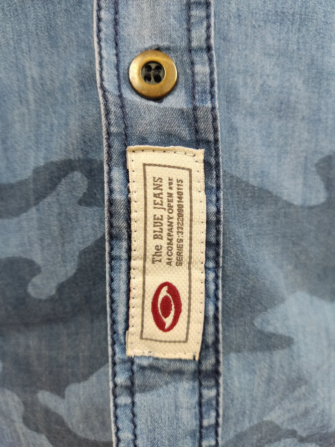 Open Jeans Herren Hemd blau Gr.S – Bild 4