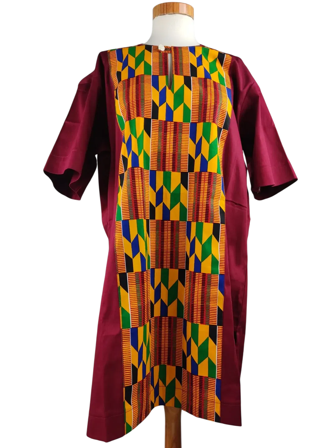 Sor Casual Damen Midikleid, rot/multicolor - Bild 1