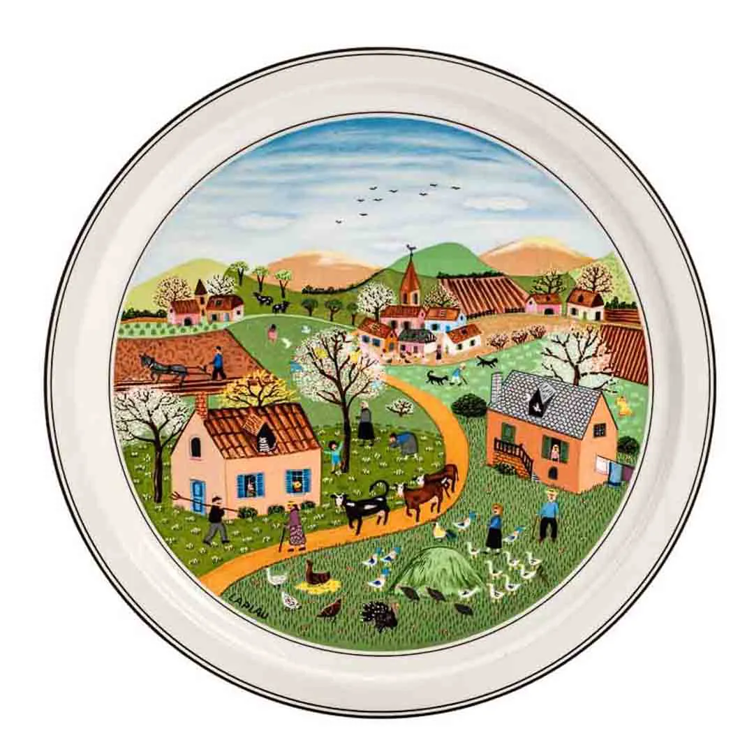 Villeroy & Boch „Die vier Jahreszeiten“ 4 Wandteller Gérard Laplau komplett Ø 23,5 cm – Bild 3