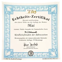 Sammelteller „Kindheitsfreuden der Jahreszeiten“ von M.I. Hummel - Mai (Teller A 443) – Vorschau 3