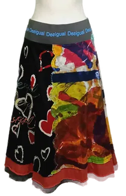 Desigual Damen Rock mehrfarbig gemustert Gr. XL - Bild 1