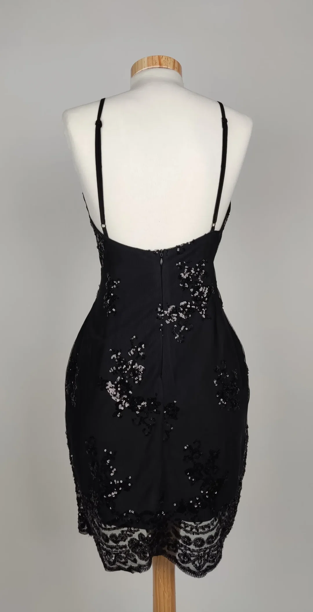 Love and other things Damen Minikleid mit Pailletten schwarz - M/38 – Bild 2