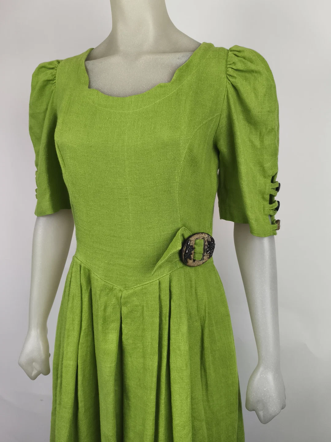 Leinenkleid, Trachtenkleid, Gr. 40 – Bild 2